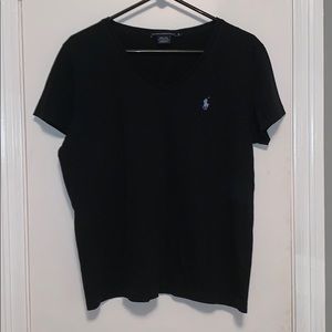Ralph Lauren black V-neck T-shirt